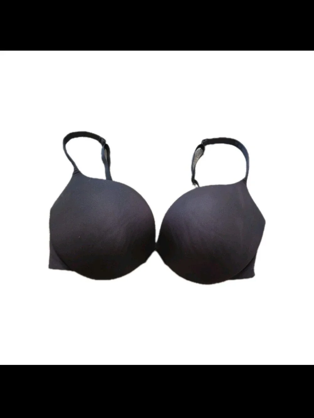 Skims Womens Ultimate Teardrop Push-Up Underwire Bra In Onyx 36DD - Picture 4 of 10